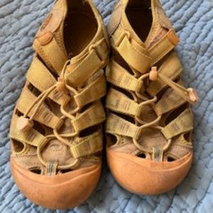Keen yellow hiking sandals for women